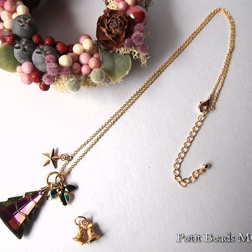 H様•*¨*•.¸♬︎ハンドメイドスワロフスキーアクセサリー レア！ヴィンテージスワロフスキーArt.6738 *ChristmasTree～お