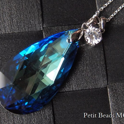 願いが叶う？宝石質水晶＆スワロフスキー#6748 *エーデルワイス