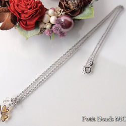 願いが叶う?可愛い黄色～硝子の幸せ四つ葉のクローバー＆水晶～Silver925ネックレス～限定数限り 6枚目の画像