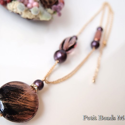 torllbeads アメシストネックレス80センチ&ビーズ3点