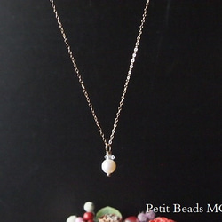 「Creema限定」願いが叶う？６月誕生石*淡水真珠～シンプルで上品な14KGFネックレス 6枚目の画像