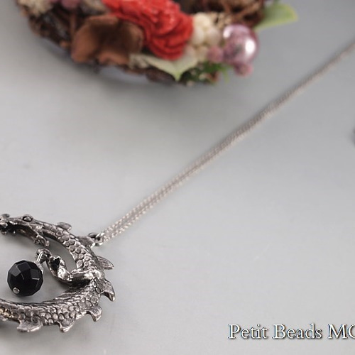 オニキス　ネックレス　バングル　セット オニキスネックレス ACCN0036 Onyx necklace シルバー