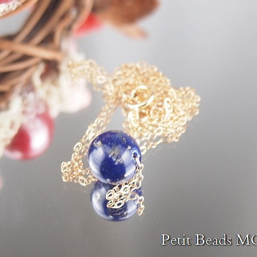 14kgfハンドメイドピアスグリーンのお月さまとブルーのお星さま