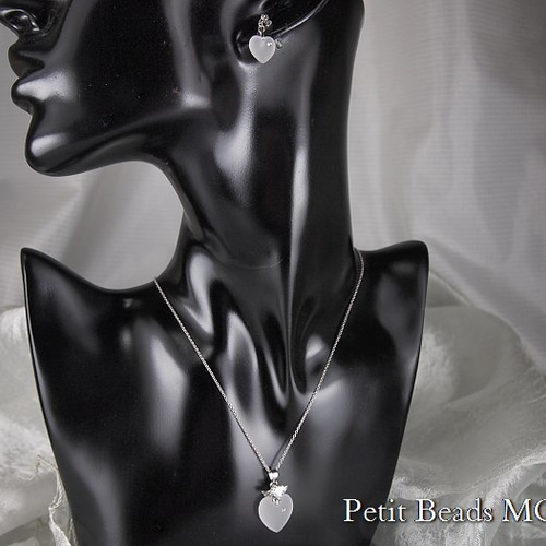 訳ありSALE～ヴィンテージスワロ#6221*ハート＆ジルコニア☆エンジェル  