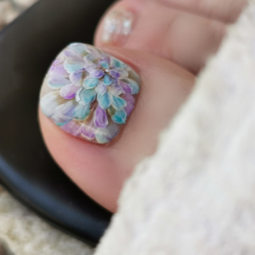 親指用ペディネイルチップ/フットネイル/ネイルチップ/夏/サンダル  