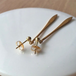 【pebble Ammi】Vintage long arrow charm シンプルロングピアス　<n003-ear> 6枚目の画像