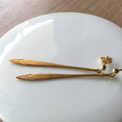 【pebble Ammi】Vintage long arrow charm シンプルロングピアス　<n003-ear> 8枚目の画像