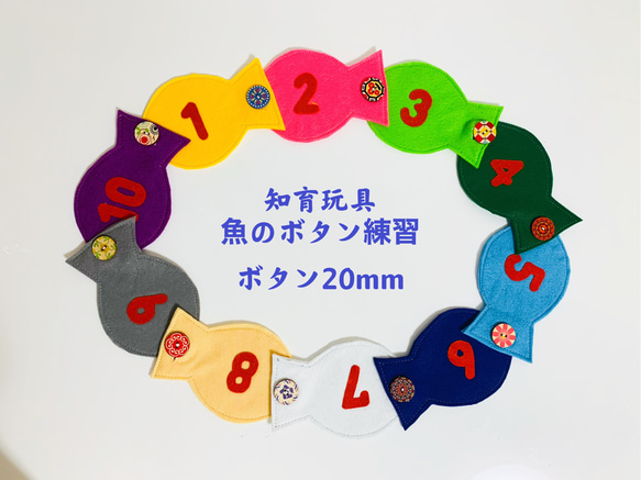 知育玩具　魚のボタン20mm繋ぎ練習 人気・おすすめ｜売れ筋商品・話題商品におすすめ コスパ重視 安心配送 国内発送・正規流通商品