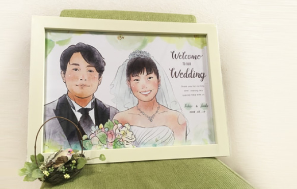 手描き水彩風ウェルカムボード ウェルカムボード aikawa aka 通販