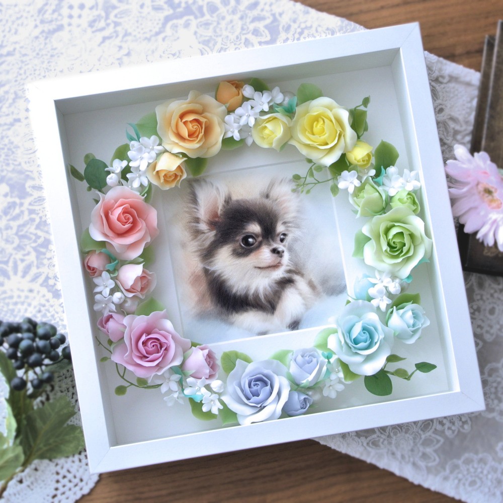 色鉛筆手描き似顔絵 ★ 虹色メモリアル★ ＃似顔絵オーダー #ペットの絵 ＃ペット肖像画 #ギフト