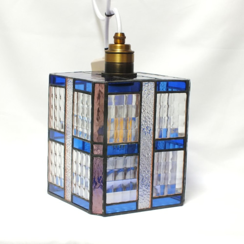 凹凸ガラスのペンダントライトⅡ （クリア、LED電球付） シーリング