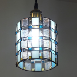 バイオリン；ステンドグラス作品 ver．7 LEDを組み込んだ
