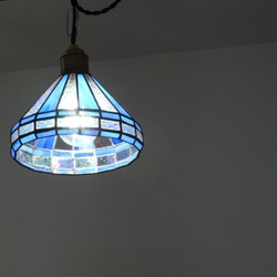 フェルメールブルーのペンダントライト（コバルトブルー）　ＬＥＤフィラメント電球付き 6枚目の画像