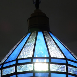 フェルメールブルーのペンダントライト（コバルトブルー）　ＬＥＤフィラメント電球付き 8枚目の画像