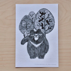 森の仲間 ポストカード ライオン クマ ゾウ 3枚目の画像