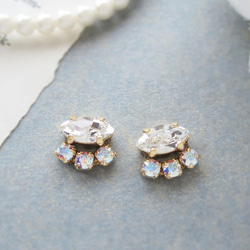 Crystal bijou earring／pierce*3818* 1枚目の画像