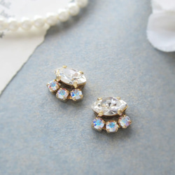 Crystal bijou earring／pierce*3818* 2枚目の画像