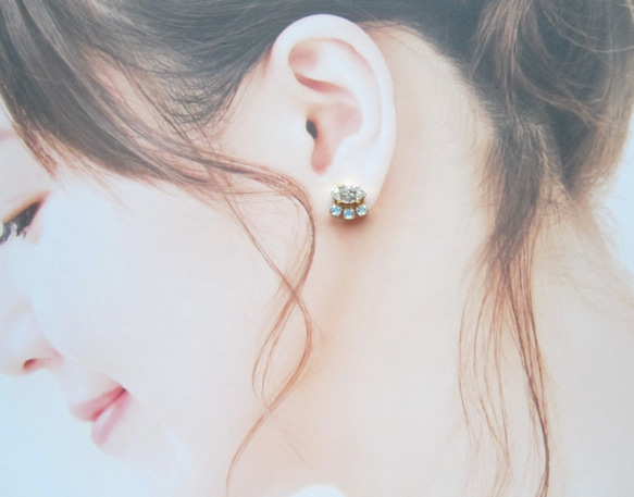 Crystal bijou earring／pierce*3818* 5枚目の画像