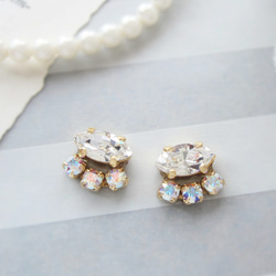 Crystal bijou earring／pierce*3818* 6枚目の画像