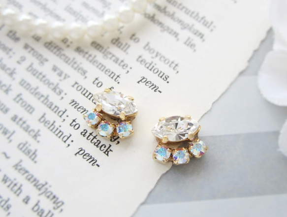 Crystal bijou earring／pierce*3818* 7枚目の画像