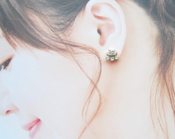 Crystal bijou earring／pierce*3818* 10枚目の画像