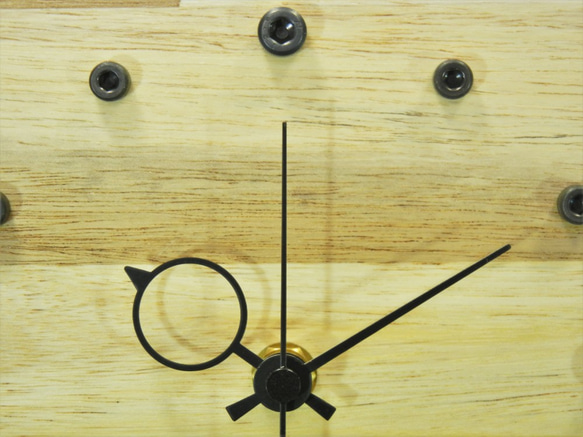 犬形時計　シベリアンハスキー【木製（アカシア集成材）】（掛け時計） 9枚目の画像