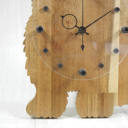 ねこ時計（座り・正面）【木製（アカシア集成材）】（置き・掛け兼用） 5枚目の画像