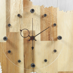 犬形時計　ヨークシャーテリア【木製（アカシア集成材）】（置き・掛け兼用） 8枚目の画像