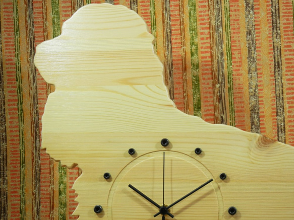 犬形時計　アメリカンコッカースパニエル【木製】（置き・掛け兼用） 3枚目の画像