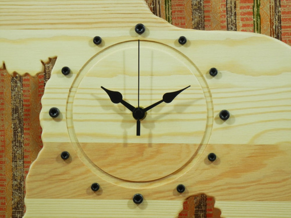 犬形時計　ミニチュアシュナウザー【木製】（置き・掛け兼用） 2枚目の画像