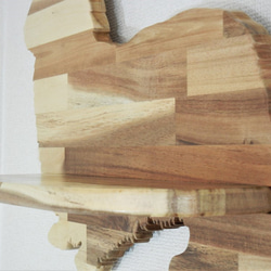 壁掛け飾り棚　ダックスフンド（ロングコート）【木製】 8枚目の画像