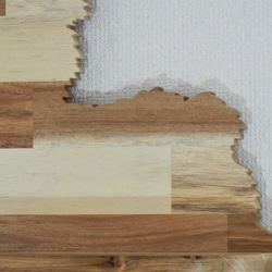 壁掛け飾り棚　ヨークシャーテリア（子犬）【木製】 6枚目の画像