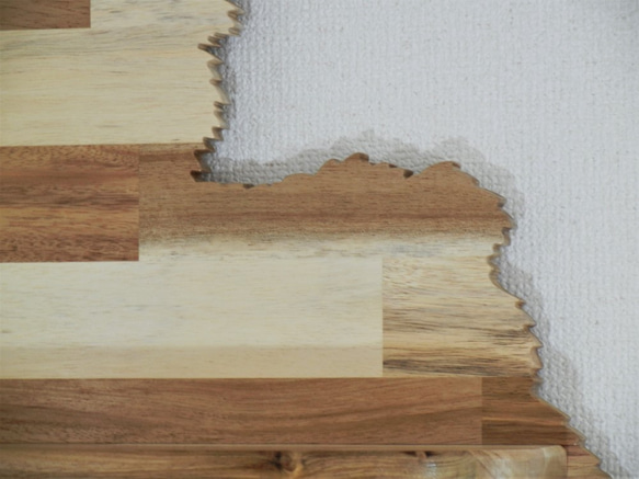 壁掛け飾り棚　ヨークシャーテリア（子犬）【木製】 6枚目の画像