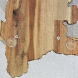 壁掛け飾り棚　ヨークシャーテリア（子犬）【木製】 10枚目の画像