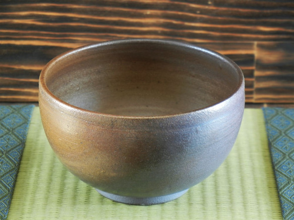 抹茶茶碗ーtea bowlー【金華焼締め】 2枚目の画像