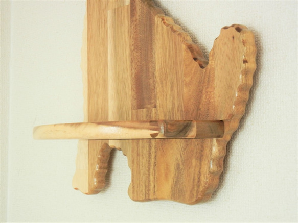 壁掛け飾り棚　トイプードル（おすわり）【木製】 8枚目の画像