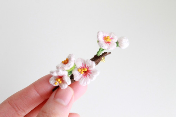 【ブローチ】桜～sakura～ 2枚目の画像