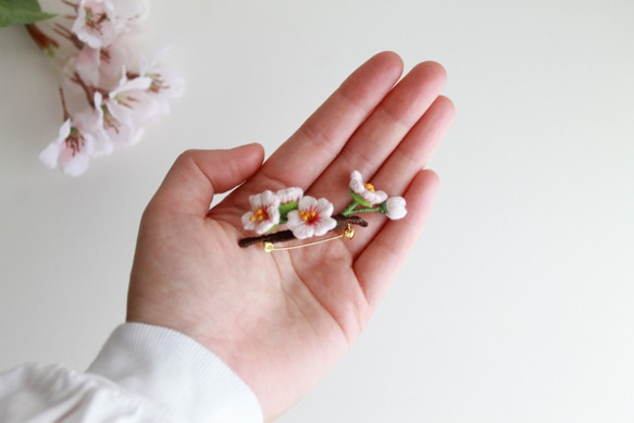 【ブローチ】桜～sakura～ 5枚目の画像