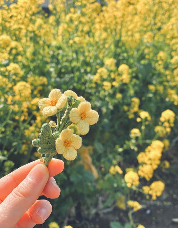 【ブローチ】Nanohana～菜の花～ 5枚目の画像