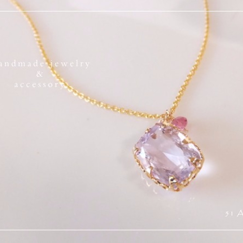 宝石◇クンツァイト ネックレス ネックレス・ペンダント 51Ave