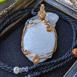 マクラメ　ネックレス　ギラライト デンドリティッククォーツ の マクラメ ネックレス #2919105 | 石×て