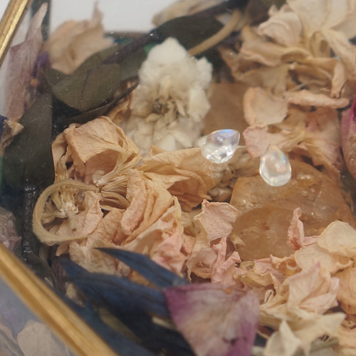 6月誕生石》アンデシンラブラドライト 14kgfスターピアス/イヤリング