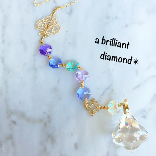 ブルーAB✩.*˚SWAROVSKIサンキャッチャー ブルーAB✩.*˚SWAROVSKIサンキャッチャー - メルカリ