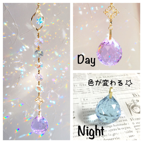 ブルーAB✩.*˚SWAROVSKIサンキャッチャー ブルーAB✩.*˚SWAROVSKIサンキャッチャー - メルカリ