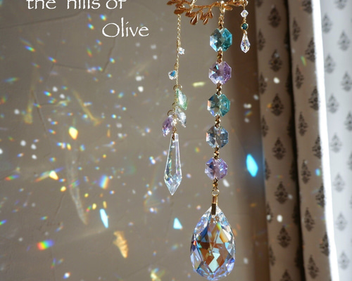 Olive〜木漏れ日✴︎2連 サンキャッチャー✴︎ALL SWAROVSKY