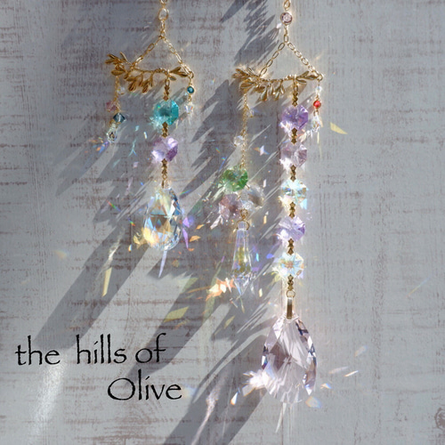 Olive〜木漏れ日のサンキャッチャー✴︎ALL SWAROVSKY✴︎お車
