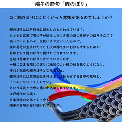 五月人形【こいのぼり2023】 鯉のぼり 端午の節句 こどもの日　名入れ無料！ 7枚目の画像