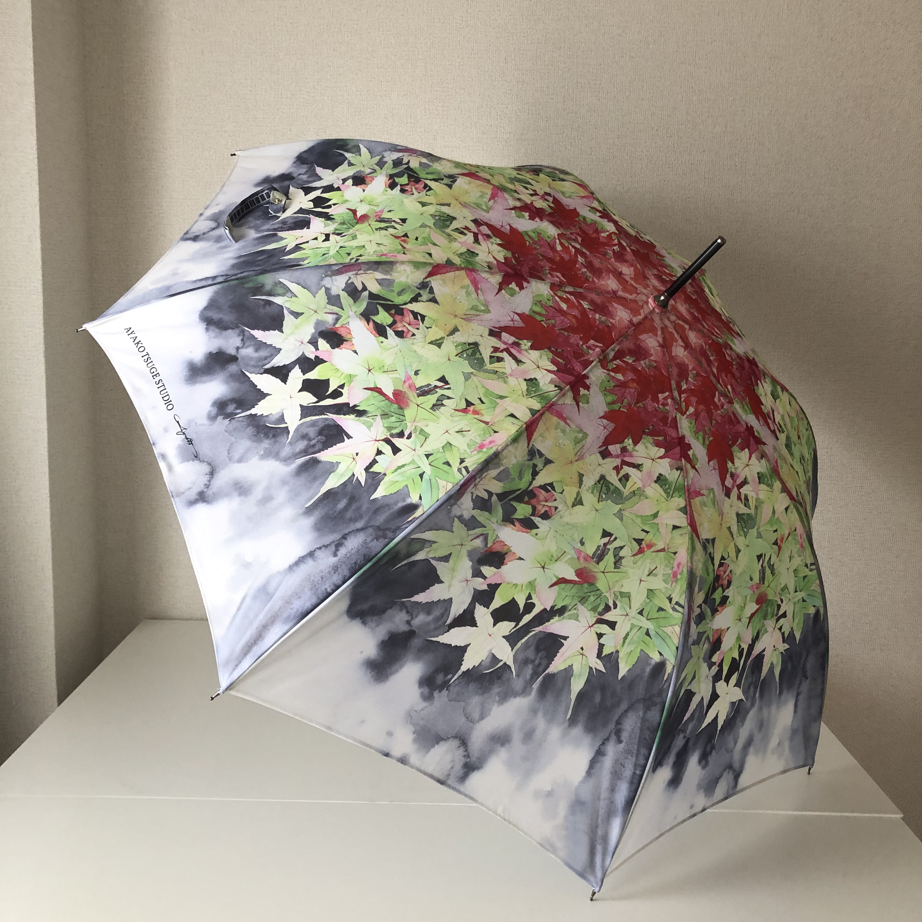 音の絵〜雨の花 日傘【ハンドメイド】 音の絵〜雨の花 日傘【ハンドメイド】 達する