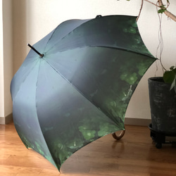 【受注生産】Green mist クリスマスローズ　雨傘　梅雨対策2023 6枚目の画像