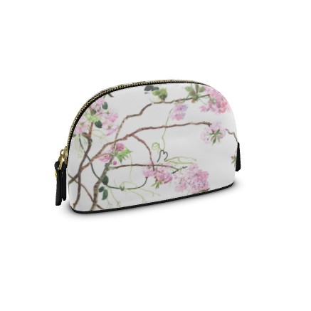 【受注生産】八重桜とメジロビューティーポーチ SサイズとLサイズ